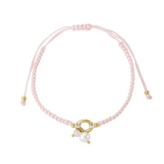 Bijou de mer armband roze