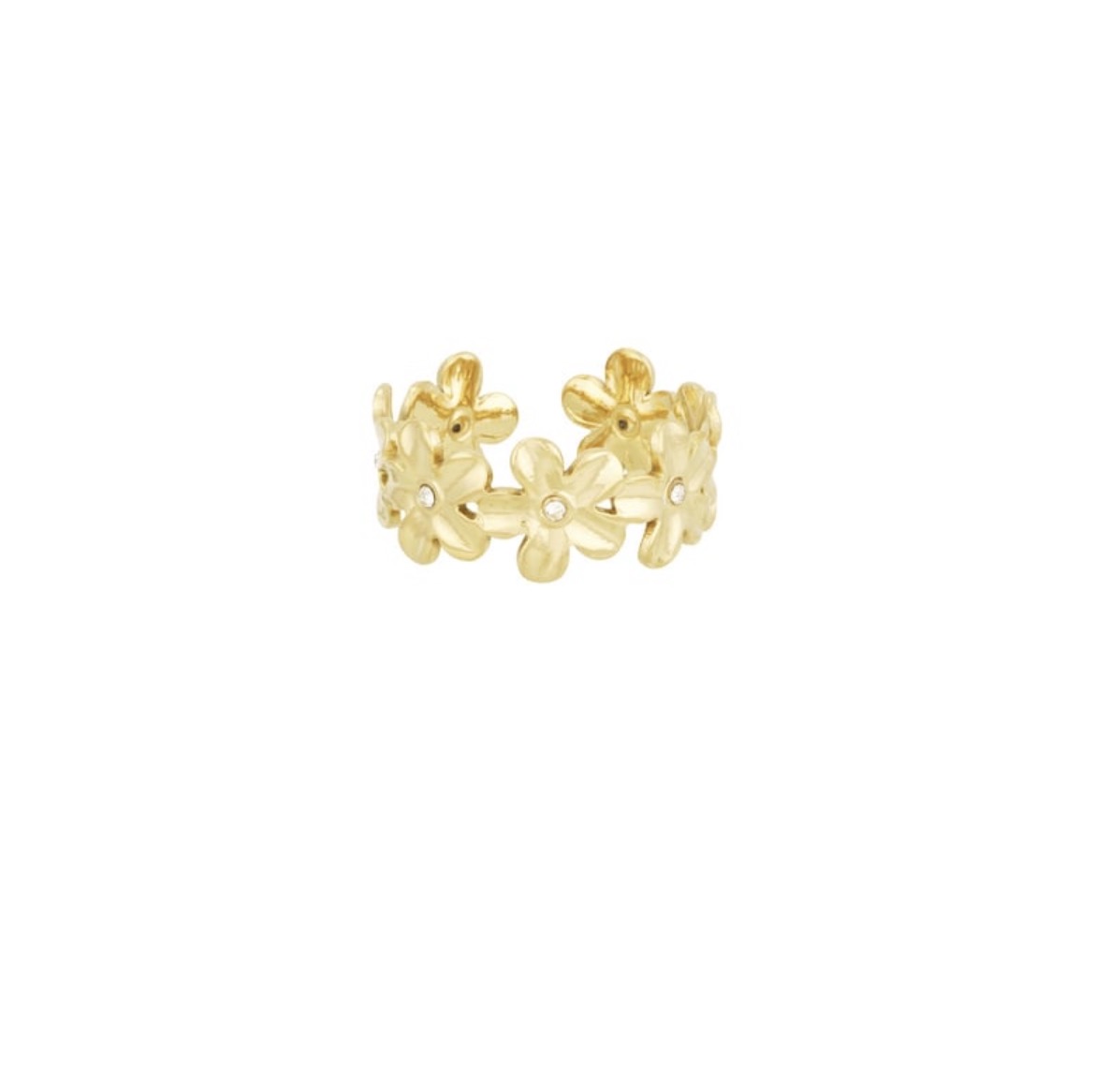 Fleur ring goud